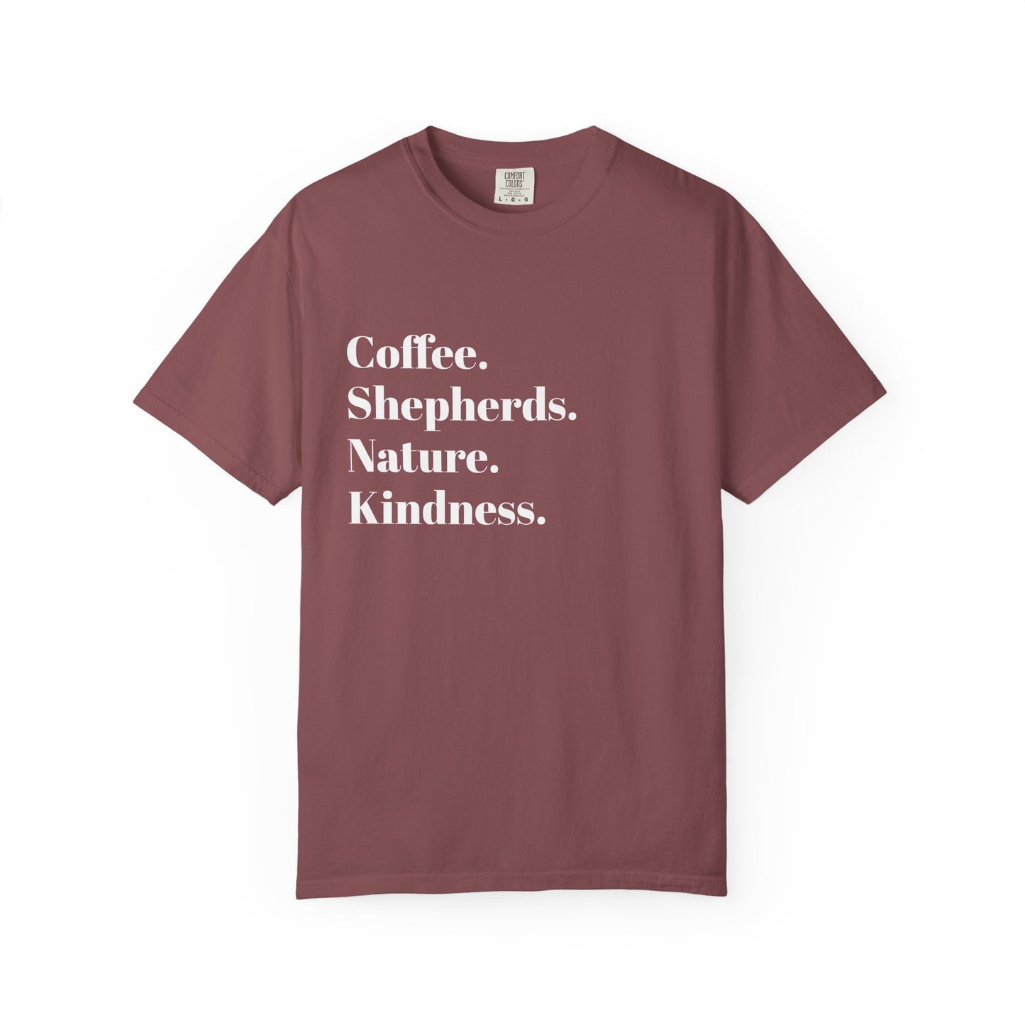 Coffee, Shepherds, Nature, Kindness | Eco-Friendly Gift, Casual Wear, Summer Essential | T-Shirt Unisex
