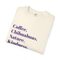 Coffee & Chihuahuas Graphic Tee | Perfect Gift for Dog Lovers, Nature Enthusiasts, and Coffee Addicts