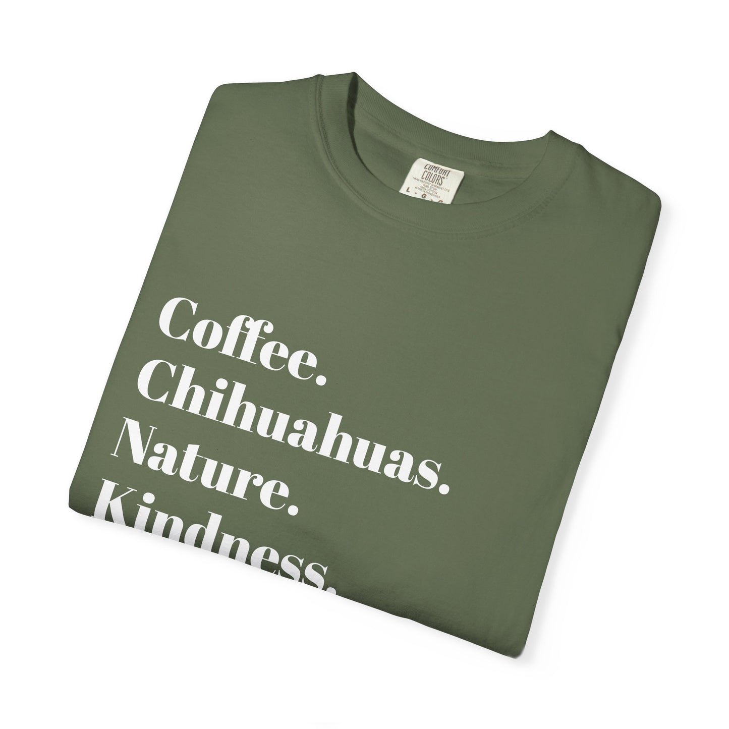 Coffee & Chihuahuas Graphic Tee | Perfect Gift for Dog Lovers, Nature Enthusiasts, and Coffee Addicts