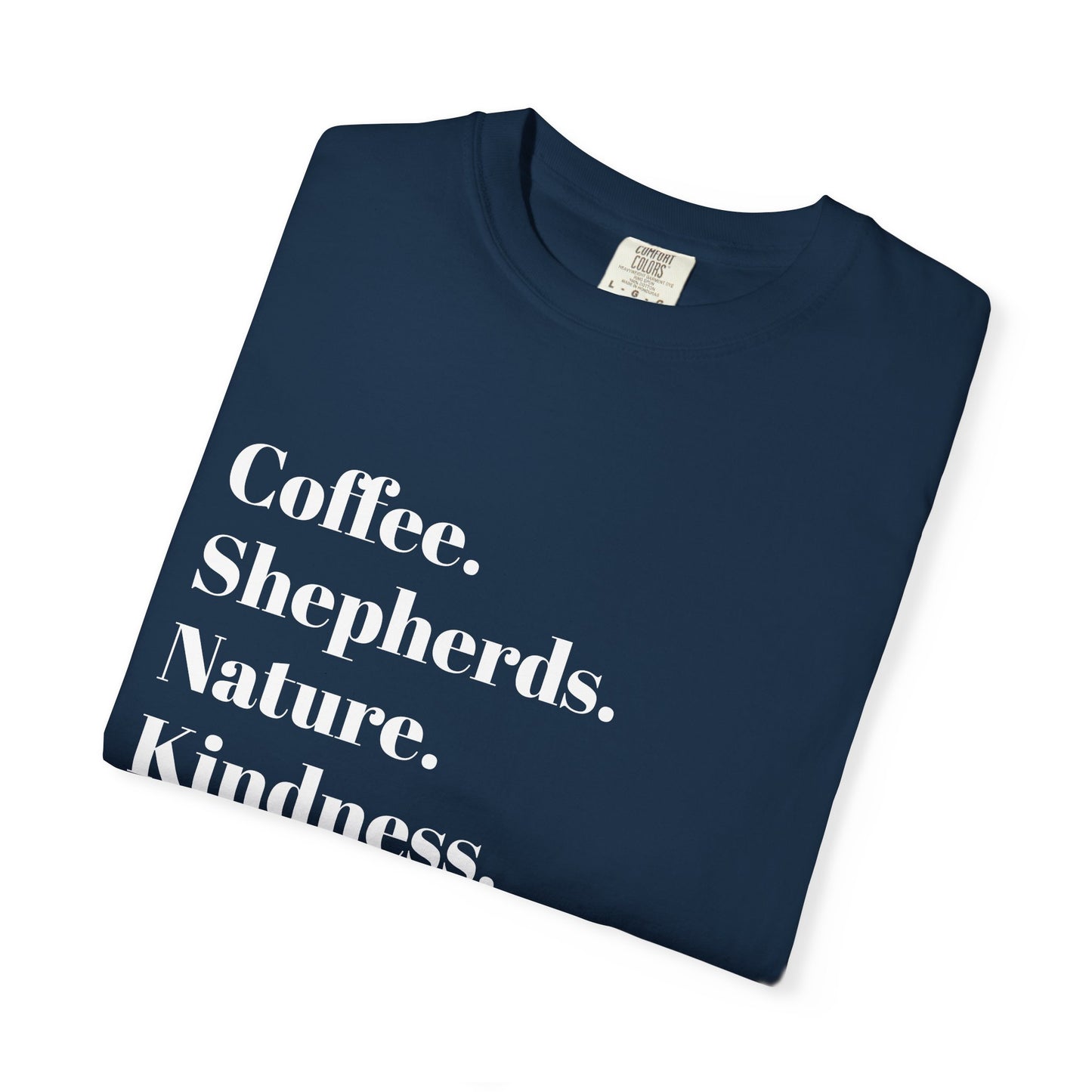 Coffee, Shepherds, Nature, Kindness | Eco-Friendly Gift, Casual Wear, Summer Essential | T-Shirt Unisex