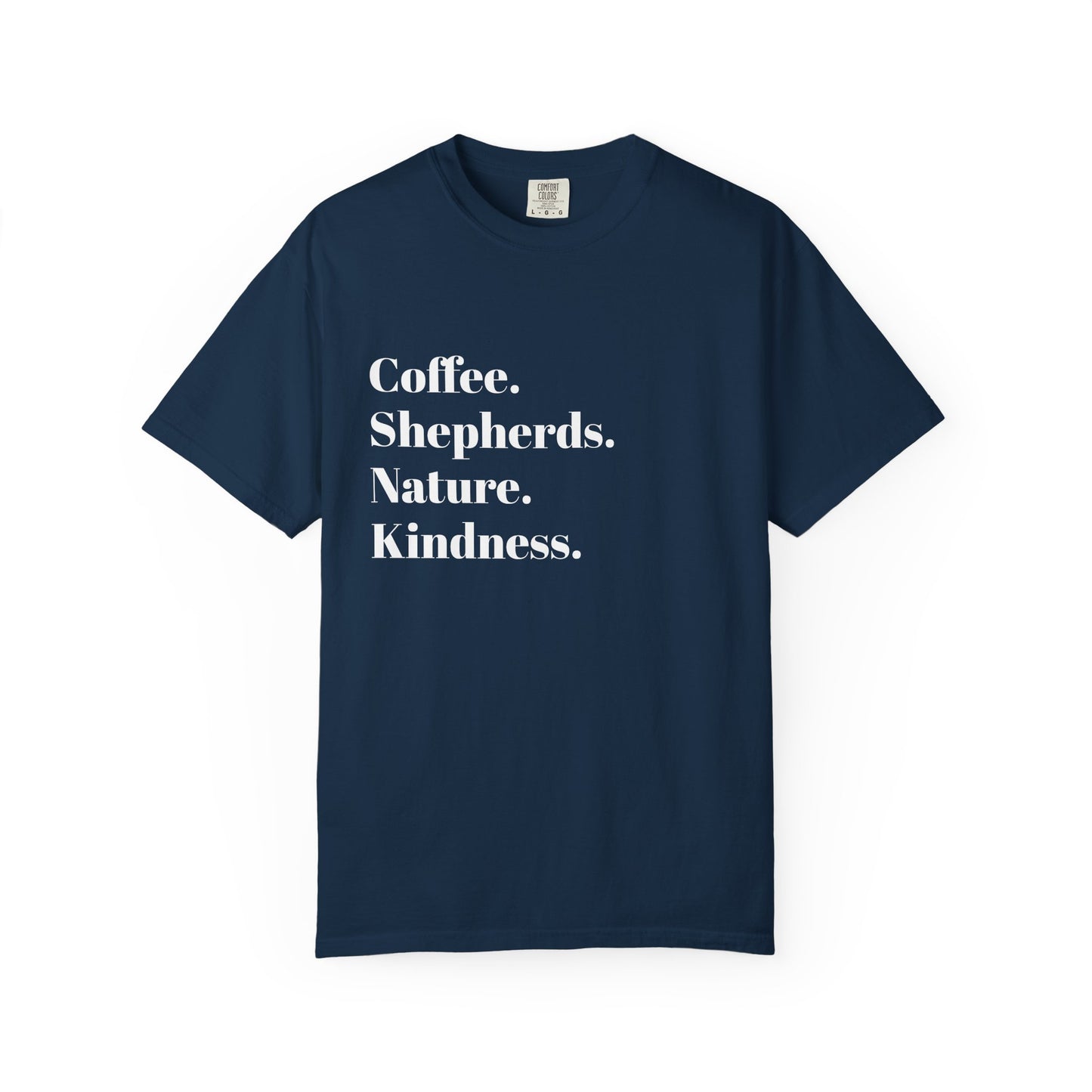Coffee, Shepherds, Nature, Kindness | Eco-Friendly Gift, Casual Wear, Summer Essential | T-Shirt Unisex