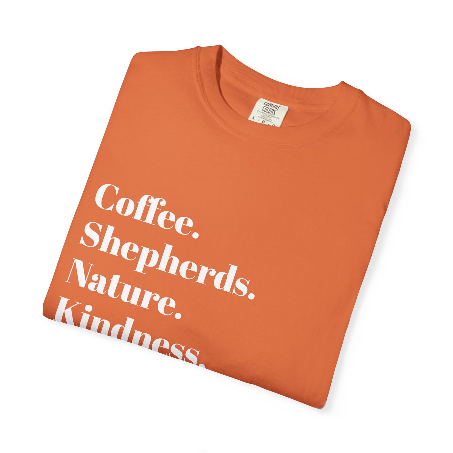 Coffee, Shepherds, Nature, Kindness | Eco-Friendly Gift, Casual Wear, Summer Essential | T-Shirt Unisex