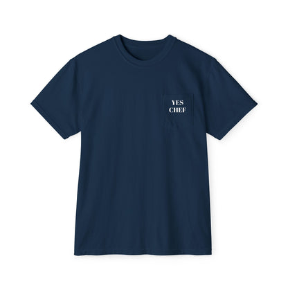 Yes, Chef Casual Pocket T-Shirt for Everyday Wear, Soft Cotton Tee, Comfortable Unisex Shirt, Perfect Gift for Friends & Family