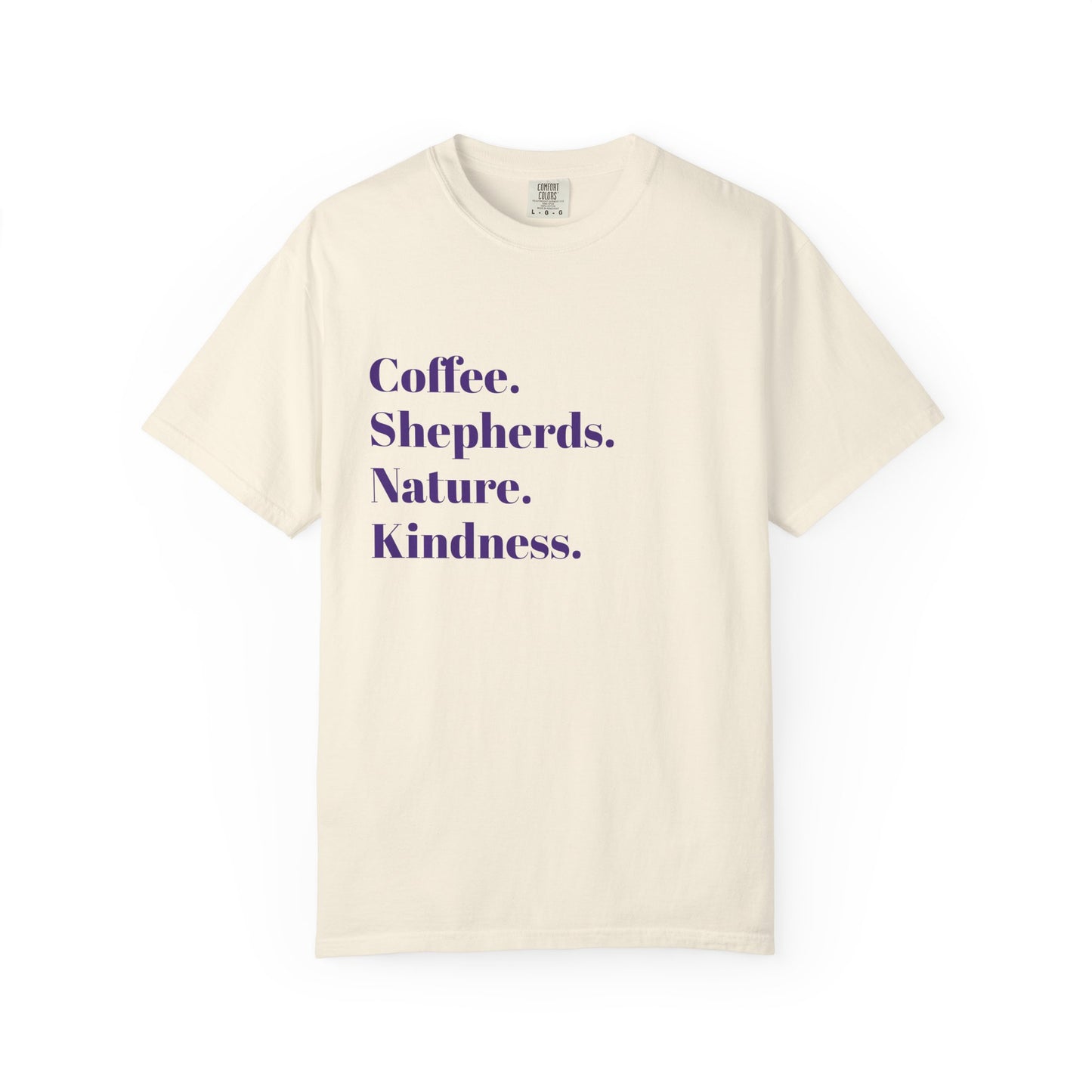 Coffee, Shepherds, Nature, Kindness | Eco-Friendly Gift, Casual Wear, Summer Essential | T-Shirt Unisex