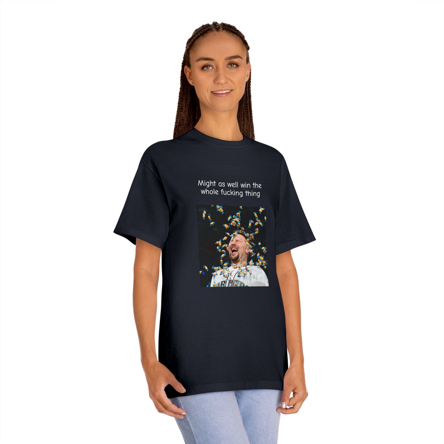 Might as Well Win Classic Tee, Funny Unisex T-Shirt, Motivational Apparel, Casual Wear, Gift for Friends, Celebration Shirt